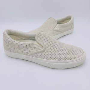VANS CLASSIC SLIP-ON Cream Perforated SUEDE